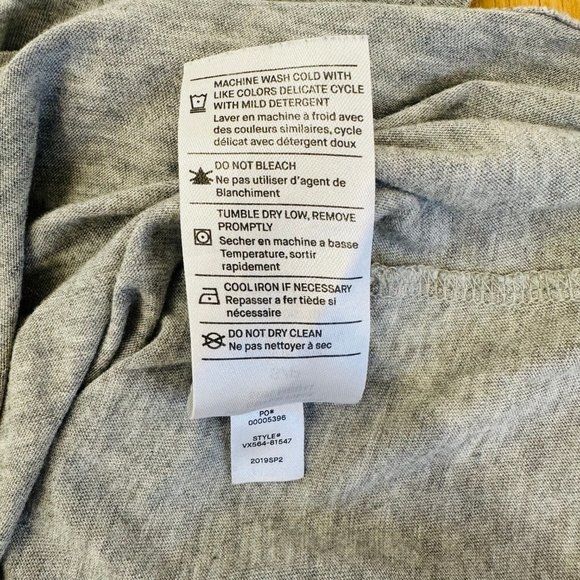 Vince T-Shirt Heather Grey Pima Cotton Size Small - Picture 5 of 5